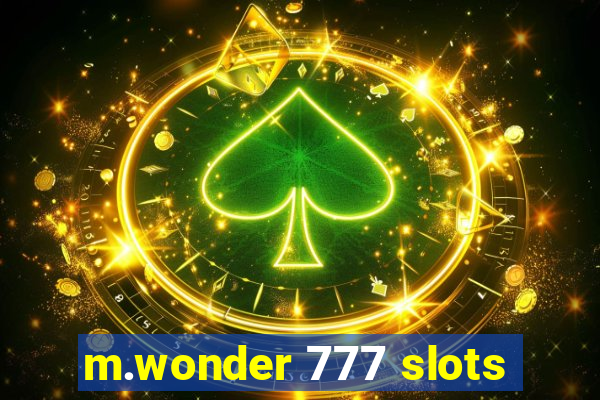 m.wonder 777 slots